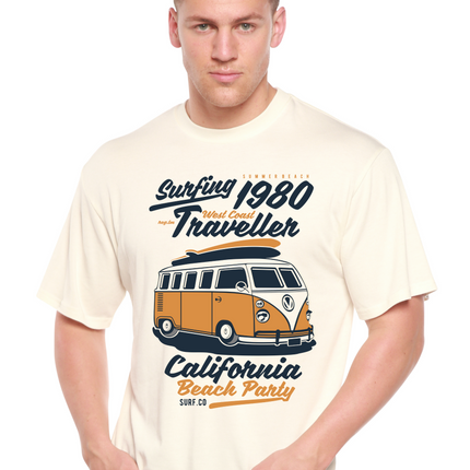 Surfing 1980 Spun Bamboo® Men's Bamboo Viscose/Organic Cotton Short Sleeve Graphic T-Shirt