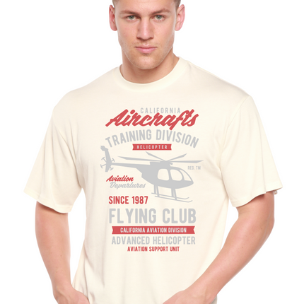 California Aircraft Men's Bamboo Viscose/Organic Cotton Short Sleeve Graphic T-Shirt