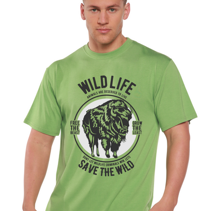 Wild Life Spun Bamboo® Men's Bamboo Viscose/Organic Cotton Short Sleeve Graphic T-Shirt
