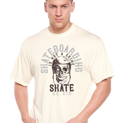 Skate Boarding Men's Bamboo Viscose/Organic Cotton Short Sleeve Graphic T-Shirt
