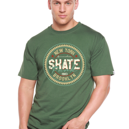 New York Skate Pank Men's Bamboo Viscose/Organic Cotton Short Sleeve Graphic T-Shirt