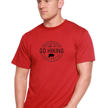 Go Hiking Men's Bamboo Viscose/Organic Cotton Short Sleeve Graphic T-Shirt