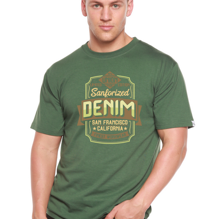 Sanforized Denim Men's Bamboo Viscose/Organic Cotton Short Sleeve Graphic T-Shirt