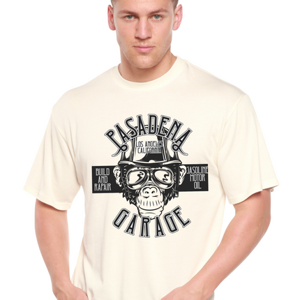Pasadena Garage Men's Bamboo Viscose/Organic Cotton Short Sleeve Graphic T-Shirt