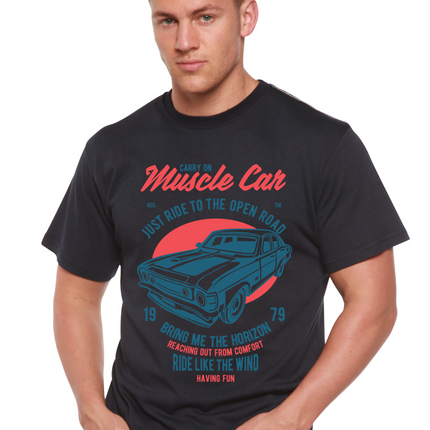 Muscle Car Spun Bamboo® Men's Bamboo Viscose/Organic Cotton Short Sleeve Graphic T-Shirt