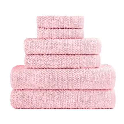 6-Piece: Dan River Popcorn Cotton Bath Towel Set