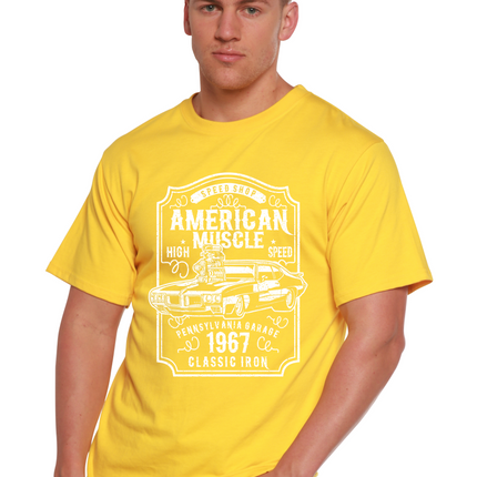 American Muscle Men's Bamboo Viscose/Organic Cotton Short Sleeve Graphic T-Shirt
