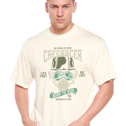 CafeRacer Men's Bamboo Viscose/Organic Cotton Short Sleeve Graphic T-Shirt