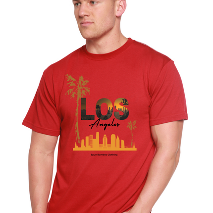 Los Angeles Unisex Bamboo Viscose/Organic Cotton Short Sleeve Graphic T-Shirt