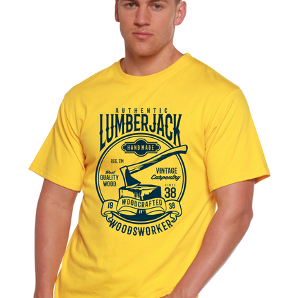 Authentic Lumberjack Men's Bamboo Viscose/Organic Cotton Short Sleeve Graphic T-Shirt