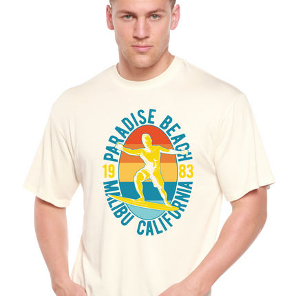 Paradise Beach 1983 Men's Bamboo Viscose/Organic Cotton Short Sleeve Graphic T-Shirt