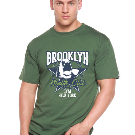 Brooklyn Health Club Men's Bamboo Viscose/Organic Cotton Short Sleeve Graphic T-Shirt