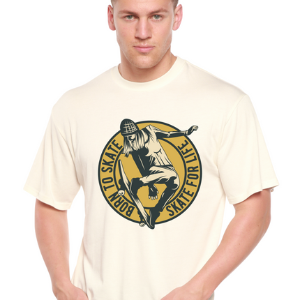 Skate For Life Men's Bamboo Viscose/Organic Cotton Short Sleeve Graphic T-Shirt