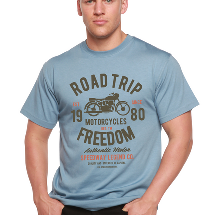 Road Trip Spun Bamboo® Men's Bamboo Viscose/Organic Cotton Short Sleeve Graphic T-Shirt