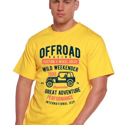 Off Road Racing Spun Bamboo® Men's Bamboo Viscose/Organic Cotton Short Sleeve Graphic T-Shirt