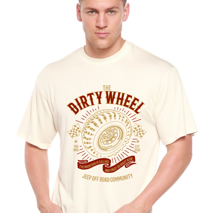 The Dirty Wheel Spun Bamboo® Men's Bamboo Viscose/Organic Cotton Short Sleeve Graphic T-Shirt
