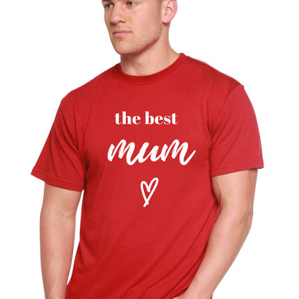 The Best Mum Unisex Bamboo Viscose/Organic Cotton Short Sleeve Graphic T-Shirt