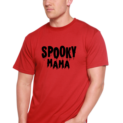 Spooky Mama Halloween Men's Bamboo Viscose/Organic Cotton Short Sleeve Graphic T-Shirt