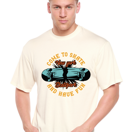 New York Skatepark Men's Bamboo Viscose/Organic Cotton Short Sleeve Graphic T-Shirt