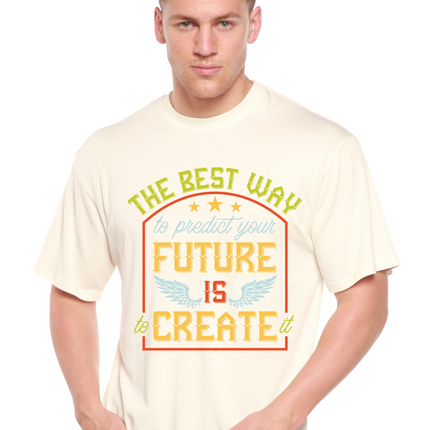 Feture is Create Spun Bamboo® Men's Bamboo Viscose/Organic Cotton Short Sleeve Graphic T-Shirt