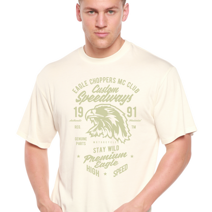 Custom Speedways Premium Eagle Men's Bamboo Viscose/Organic Cotton Short Sleeve Graphic T-Shirt