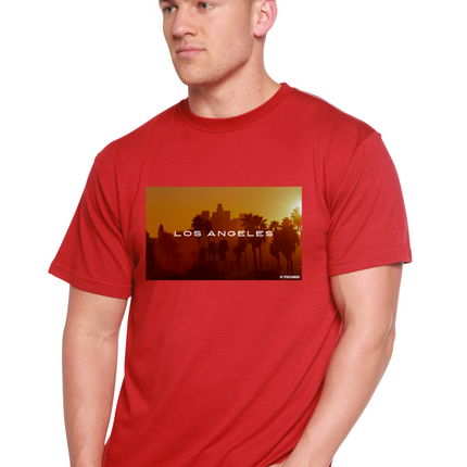 Los Angeles Unisex Bamboo Viscose/Organic Cotton Short Sleeve Graphic T-Shirt
