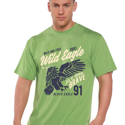 Wild Eagle Spun Bamboo® Men's Bamboo Viscose/Organic Cotton Short Sleeve Graphic T-Shirt