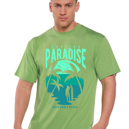 Surfing Paradise California Spun Bamboo® Men's Bamboo Viscose/Organic Cotton Short Sleeve Graphic T-Shirt