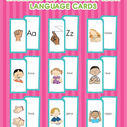 American Sign Language Flash Cards - 105ct