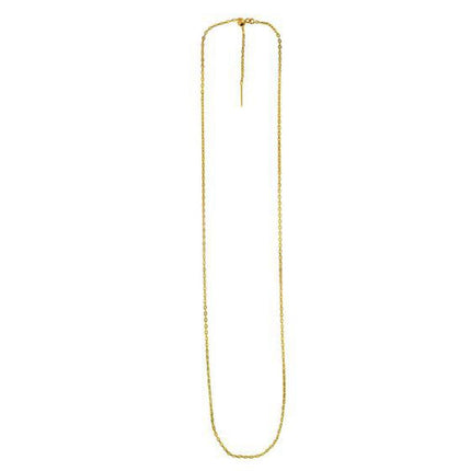 Endless Adjustable Cable Chain in 14k Yellow Gold (1.70 mm)