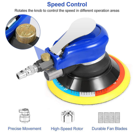 6" Air Random Orbital Sander Pneumatic