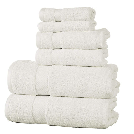 6-Pack: 100% Cotton Towel Set - Assorted Colors
