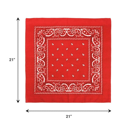 6-Pack: Bandanas - Navy, White & Red