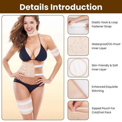 6-Pack: Castor Oil Wrap Set