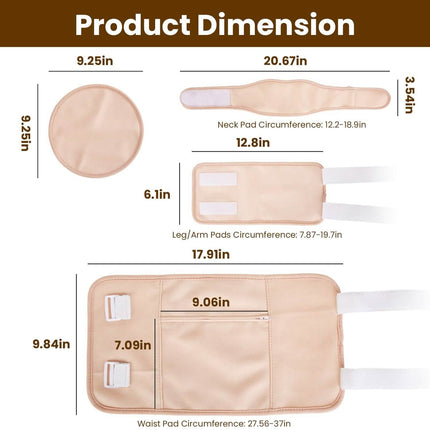 6-Pack: Castor Oil Wrap Set