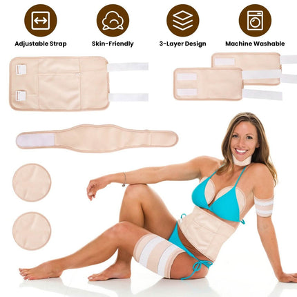 6-Pack: Castor Oil Wrap Set