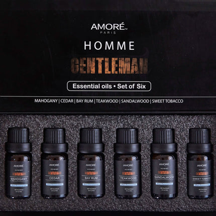 6-Pack: Gentlemen's 10ml Premium Grade Fragrance Essential Oil Gift Set