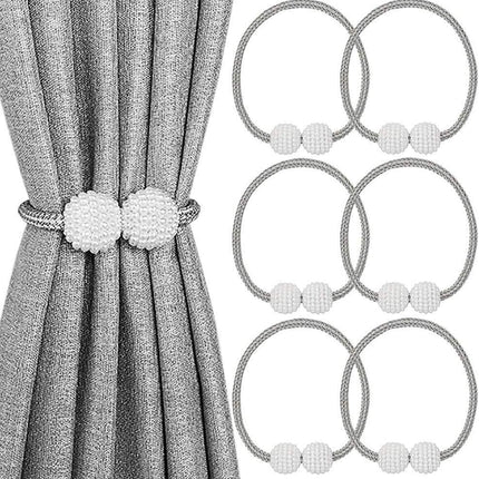 6-Pack: Magnetic Curtain Tiebacks, Decorative Curtain Holdbacks