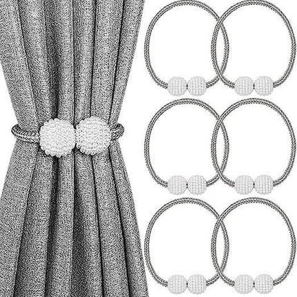 6-Pack: Magnetic Curtain Tiebacks, Decorative Curtain Holdbacks
