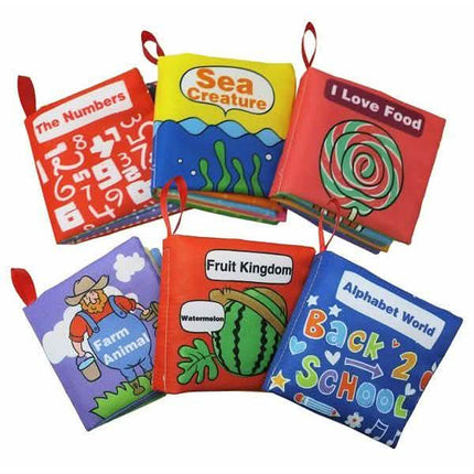6-Pack: Smart Novelty Soft Cloth Books