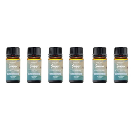 6-Pack: Summer Vibe Fresh Scented Aromatherapy Essential Oil For Diffusers Humidifiers
