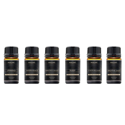 6-Pack: Well-Being Yoga Aromatherapy Essential Oil Gift Set