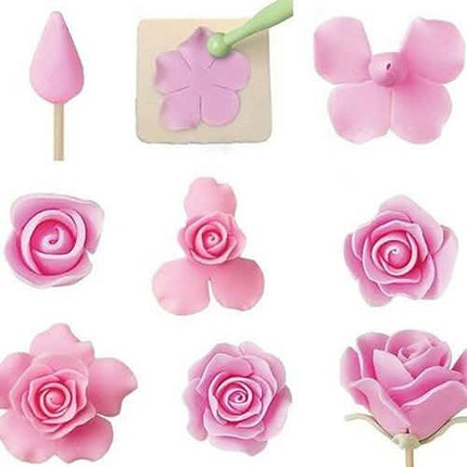 6-Piece: Baking Mold Fondant Cake Sugarcraft Rose Flower Cookie