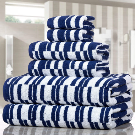 6-Piece: CP Stratus Stripe Quick Dry Towel Set