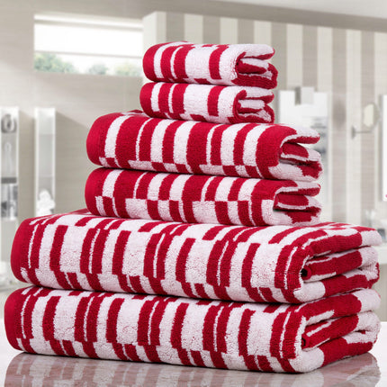 6-Piece: CP Stratus Stripe Quick Dry Towel Set