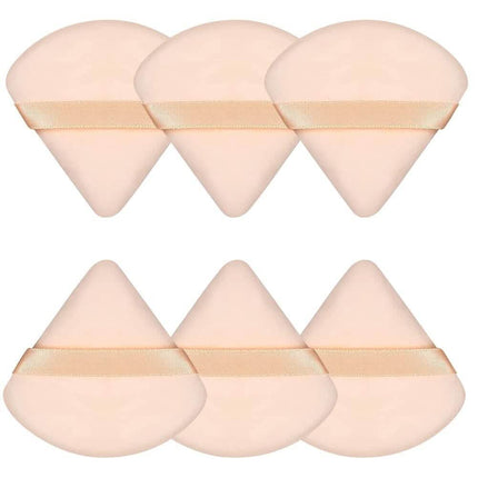 6-Piece: Face Soft Triangle Powder Puff