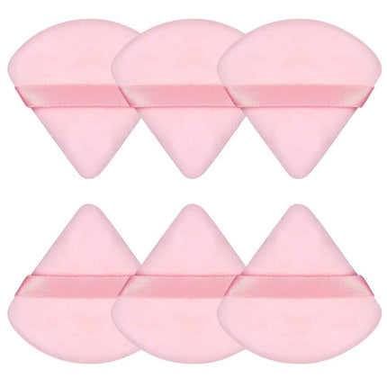 6-Piece: Face Soft Triangle Powder Puff