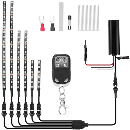 6-Piece: Motorcycle LED Light Strips
