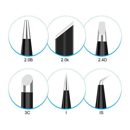 6-Piece Set: 900M-T Series Soldering Iron Tips