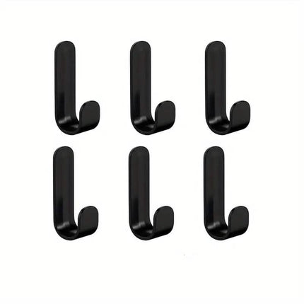 6-Pieces: Easy Install J-Shaped Hooks